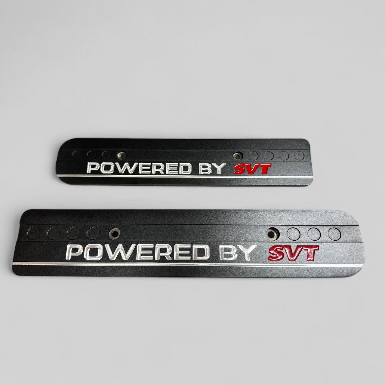 99-04 Ford Mustang Powered by SVT Raw with Red fill 4.6L Custom Coil Covers