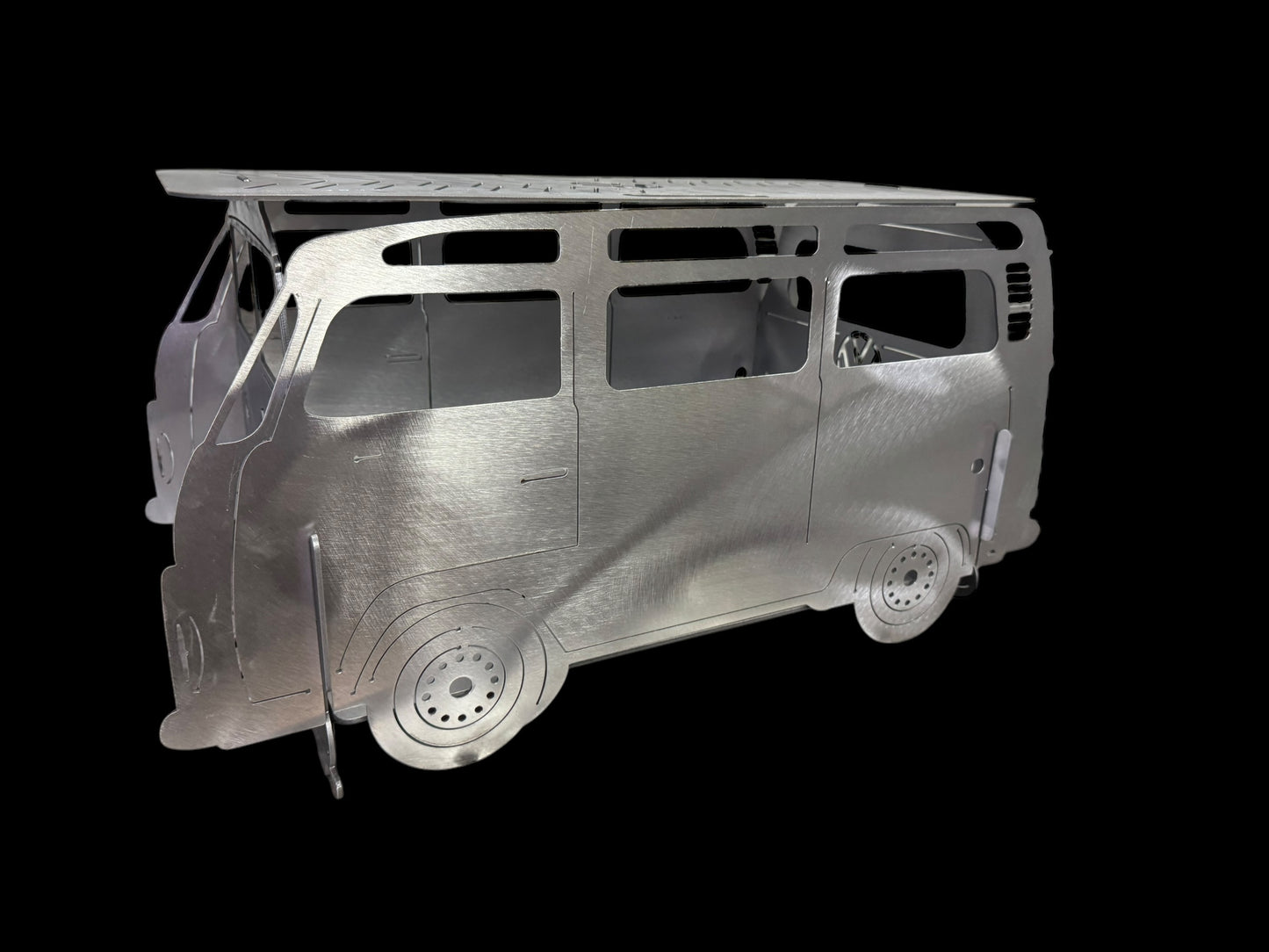 Fire Pit & Grill/VW Bus/Kombi/Outdoor Cooking/Portable Fire Pit Metal Wood Burning