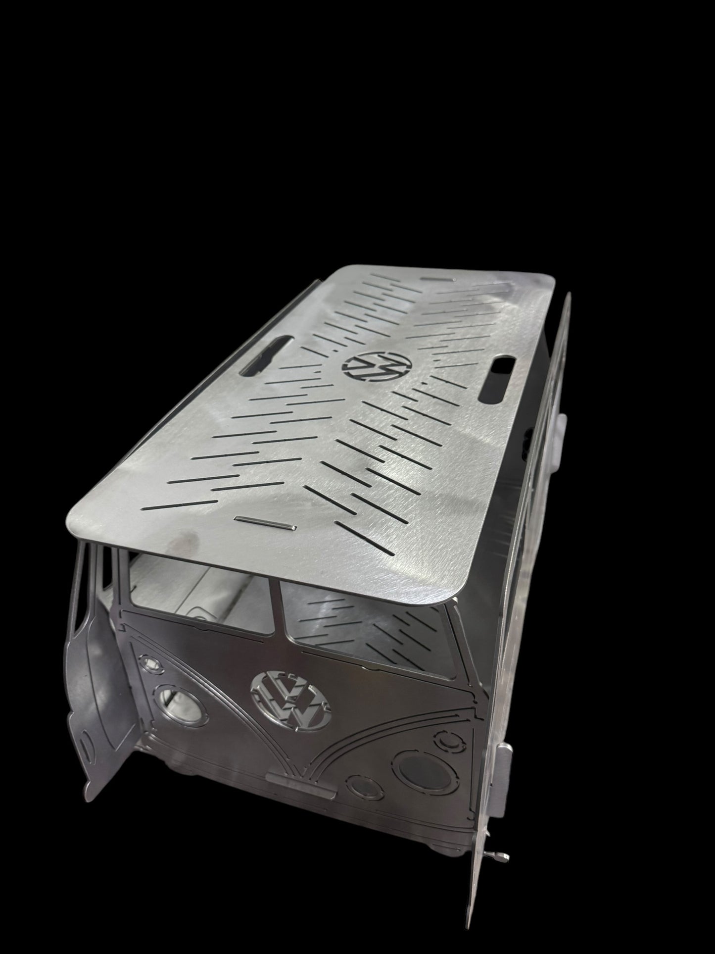 Fire Pit & Grill/VW Bus/Kombi/Outdoor Cooking/Portable Fire Pit Metal Wood Burning
