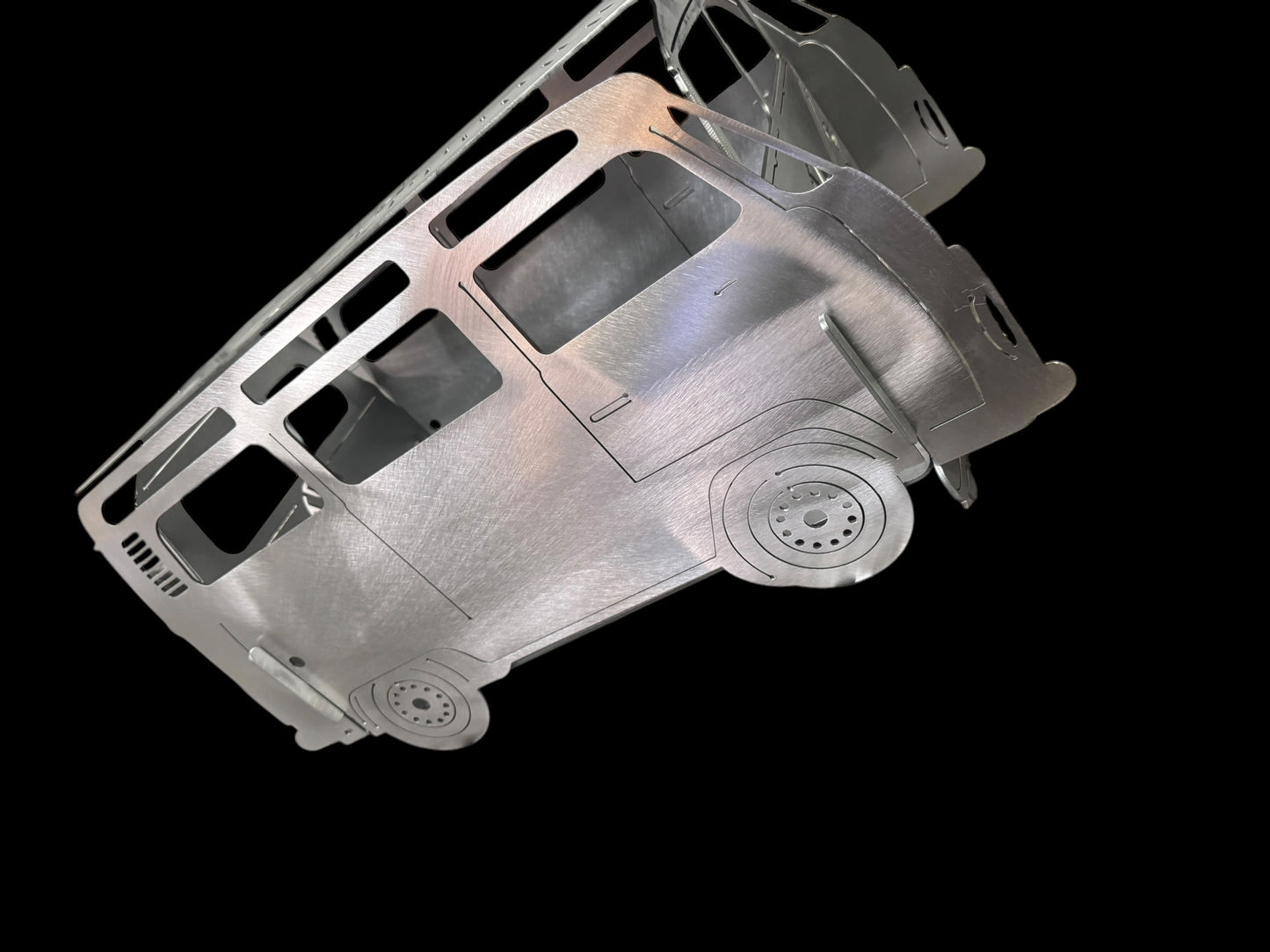 Fire Pit & Grill/VW Bus/Kombi/Outdoor Cooking/Portable Fire Pit Metal Wood Burning