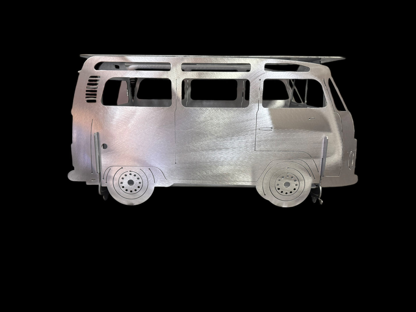 Fire Pit & Grill/VW Bus/Kombi/Outdoor Cooking/Portable Fire Pit Metal Wood Burning