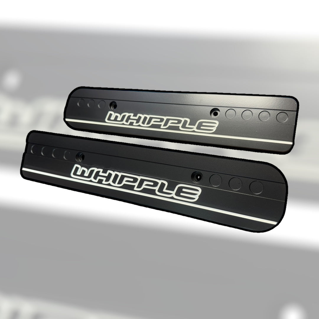 99-04 Ford Mustang Whipple Black with Silver Fill 4.6L Custom Coil Covers