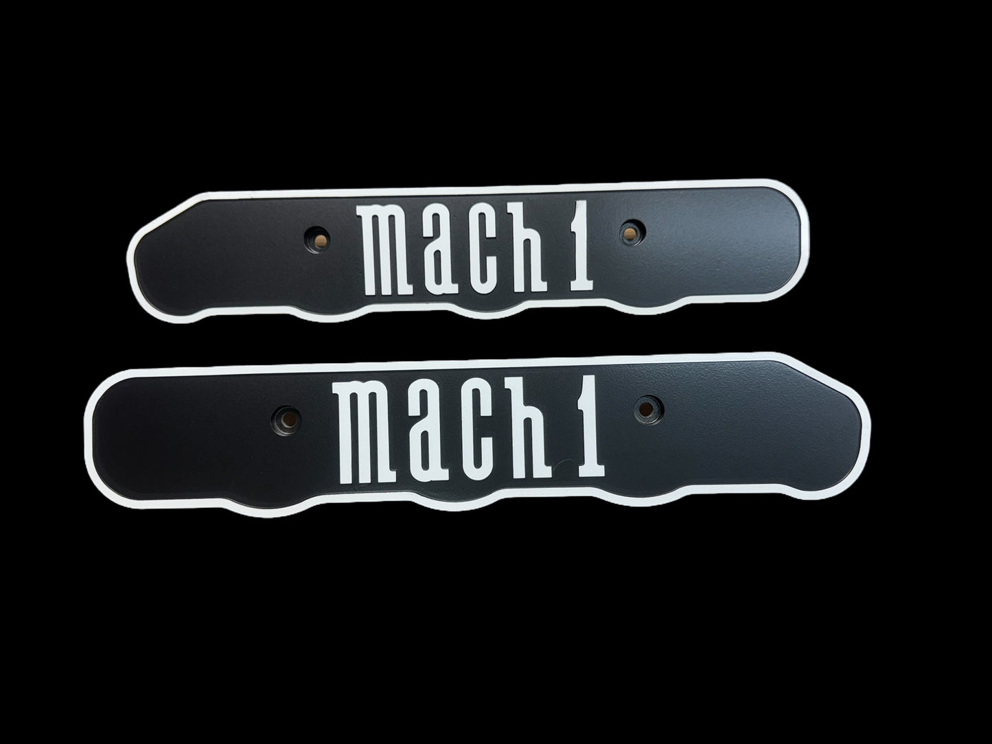 99-04 SCALLOPED EDGE Ford Mustang Mach 1 SVT 4.6L Custom Coil Covers Valve Cover Black