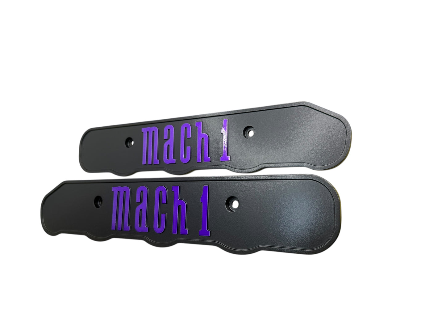 99-04 SCALLOPED EDGE Ford Mustang Mach 1 SVT 4.6L Custom Coil Covers Valve Cover Black
