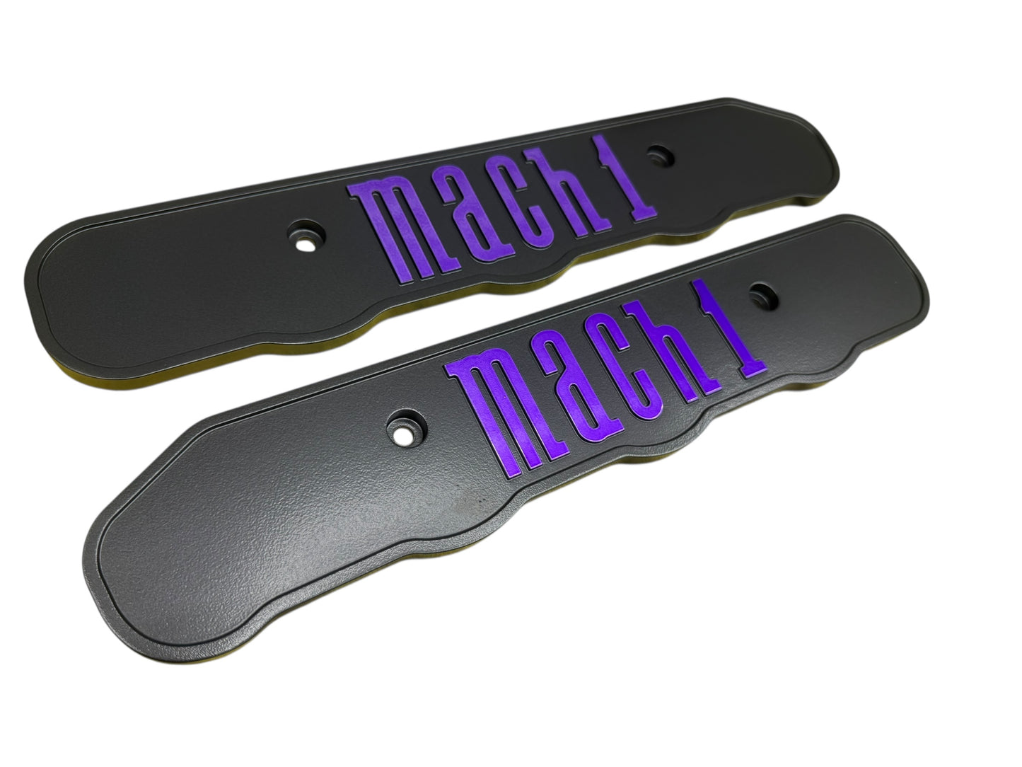 99-04 SCALLOPED EDGE Ford Mustang Mach 1 SVT 4.6L Custom Coil Covers Valve Cover Black