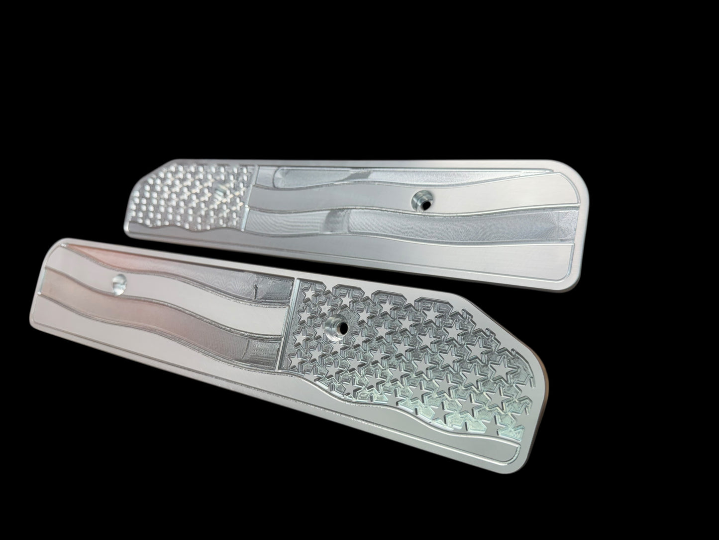 99-14 4.6 5.4 American Flag COP Covers Machined Raw