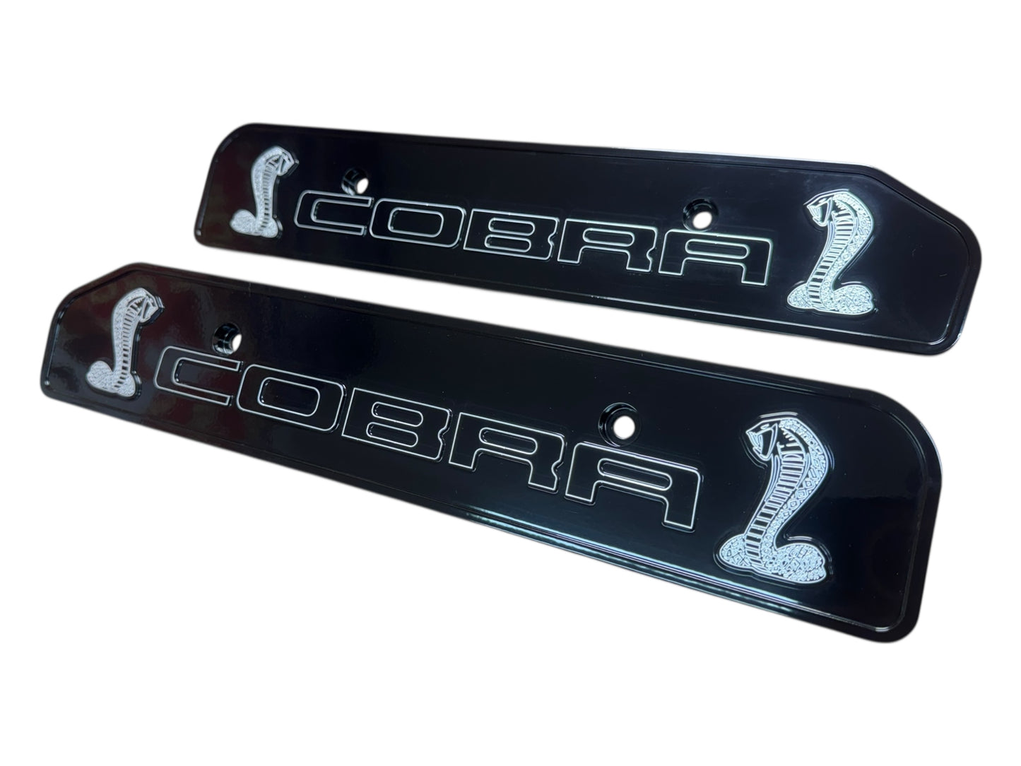 99-04 Ford Mustang Double COBRA 4.6L Custom Coil Covers Valve Cover Semi Blk Matte