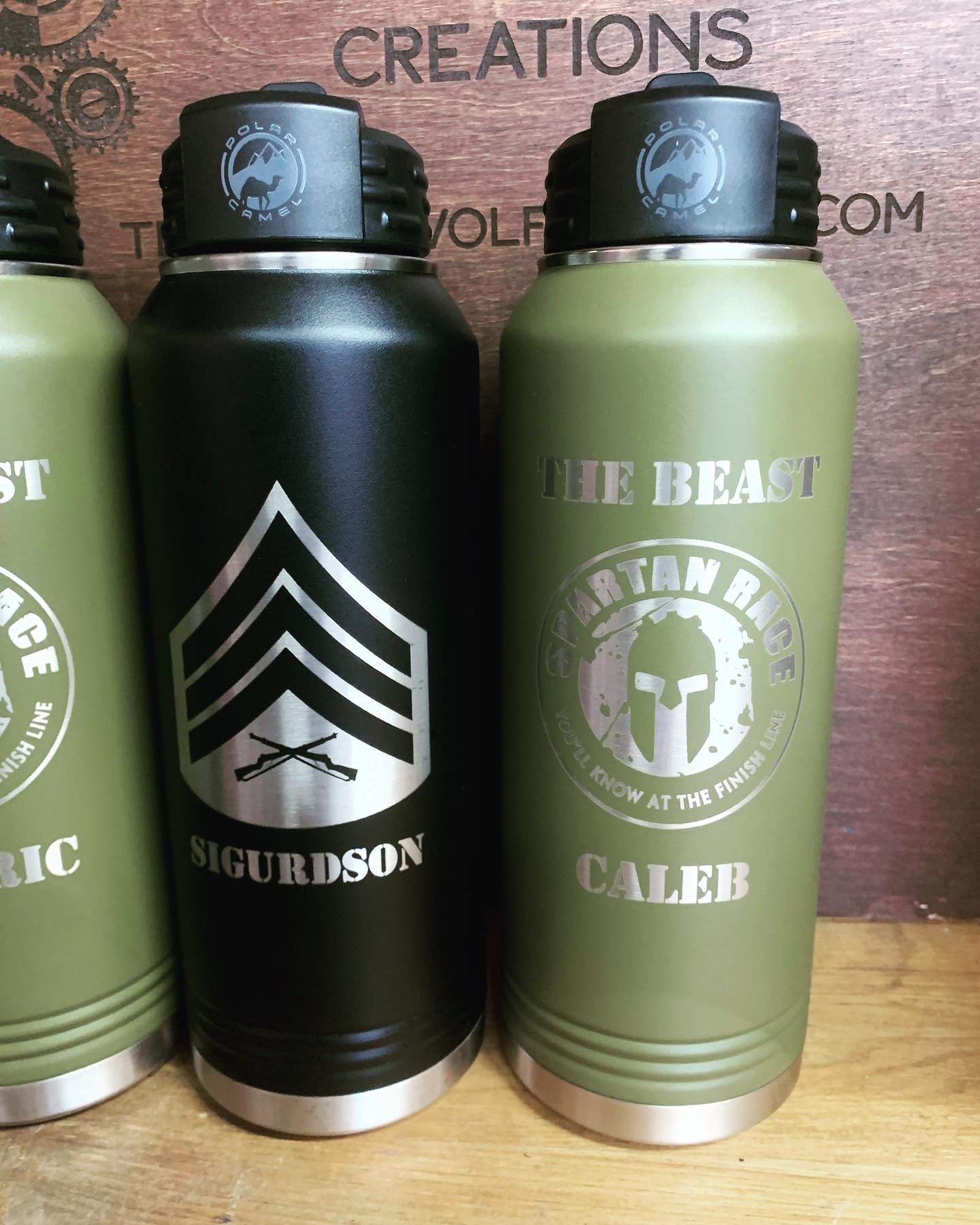 32 oz Personalized Water Bottle. Choice of Color! Contact us for personalization options