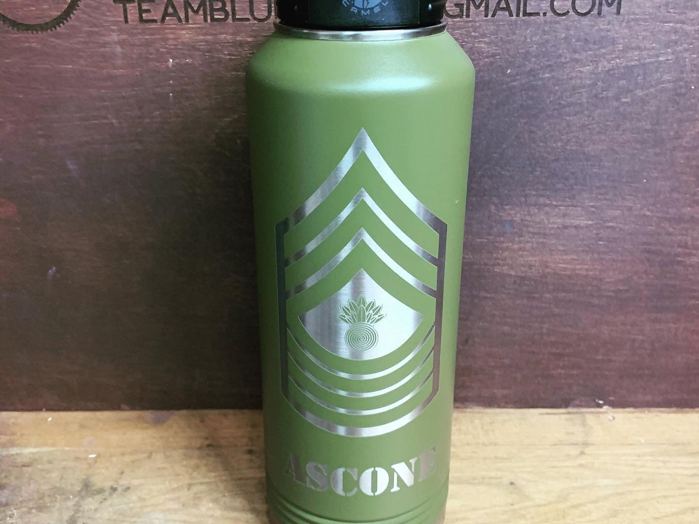 32 oz Personalized Water Bottle. Choice of Color! Contact us for personalization options