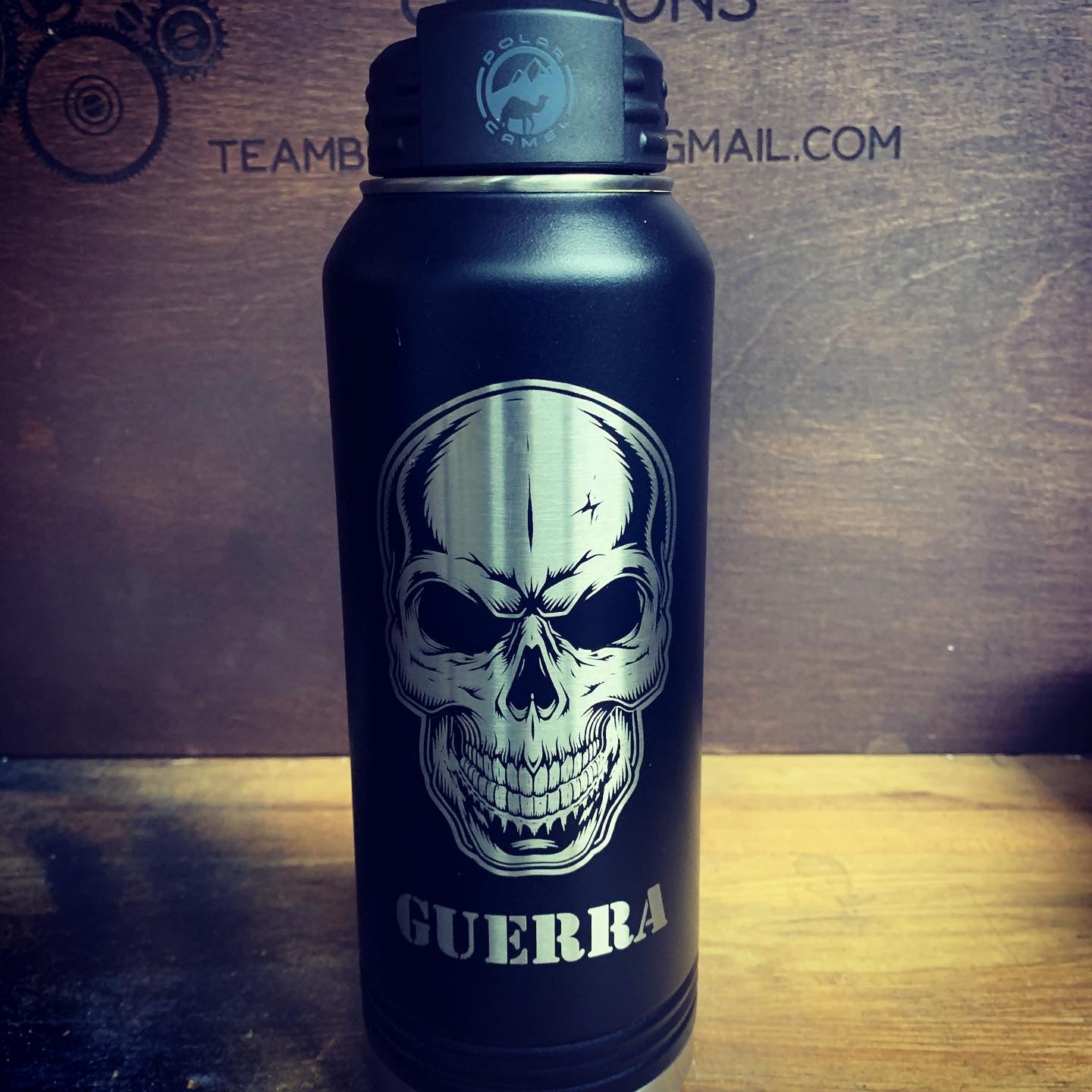 32 oz Personalized Water Bottle. Choice of Color! Contact us for personalization options