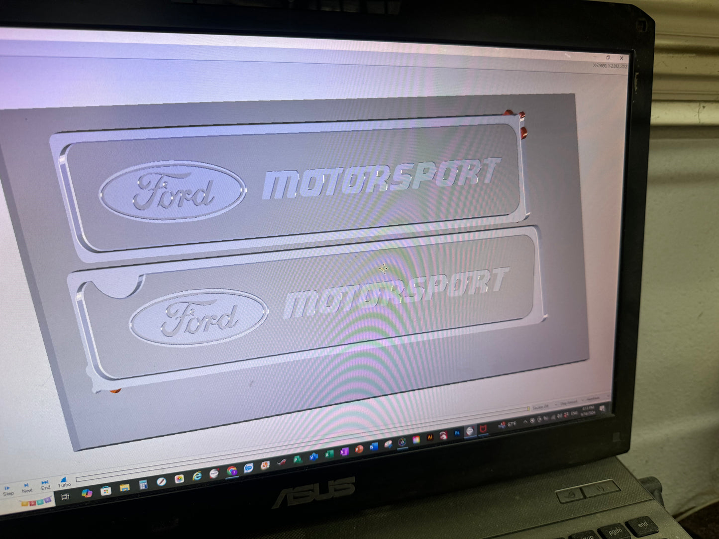 11-16 Coyote Ford Mustang Motorsport Coil Cover Plates Raw