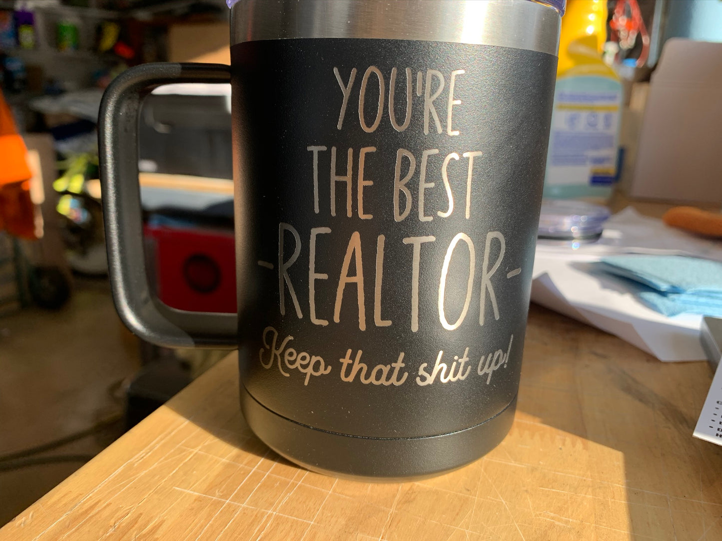 15 oz Polar Camel coffee mug. Choice of Color! Contact us for personalization options