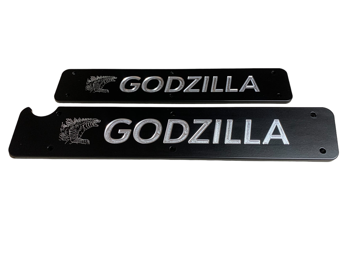 11-16 Coyote Ford Mustang Godzilla Coil Cover Plates Black Satin Powder Coat