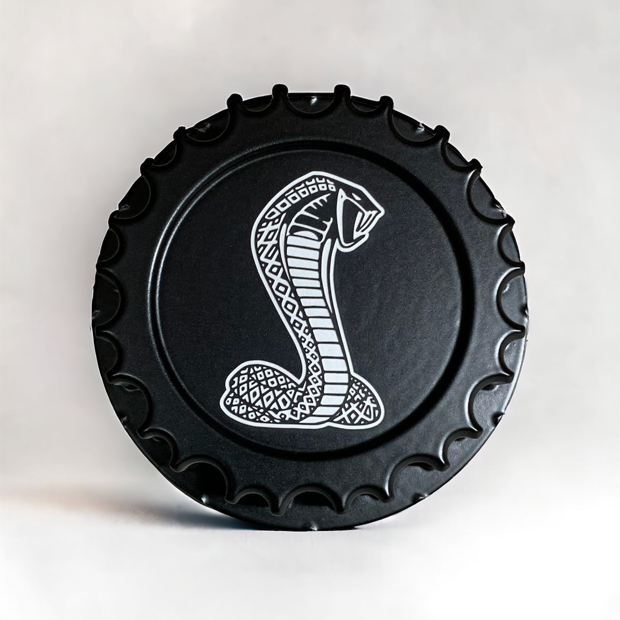 RS-527 Motorcraft Custom Billet Cap Cover Mustang Cobra, GT, V6, V8, 4.6