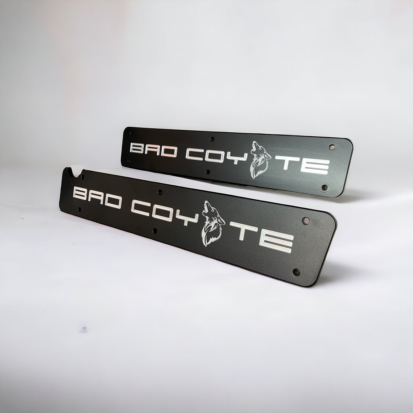 11-16 Coyote Ford Mustang Big Coyote Coil Cover Plates Black Satin Powder Coat