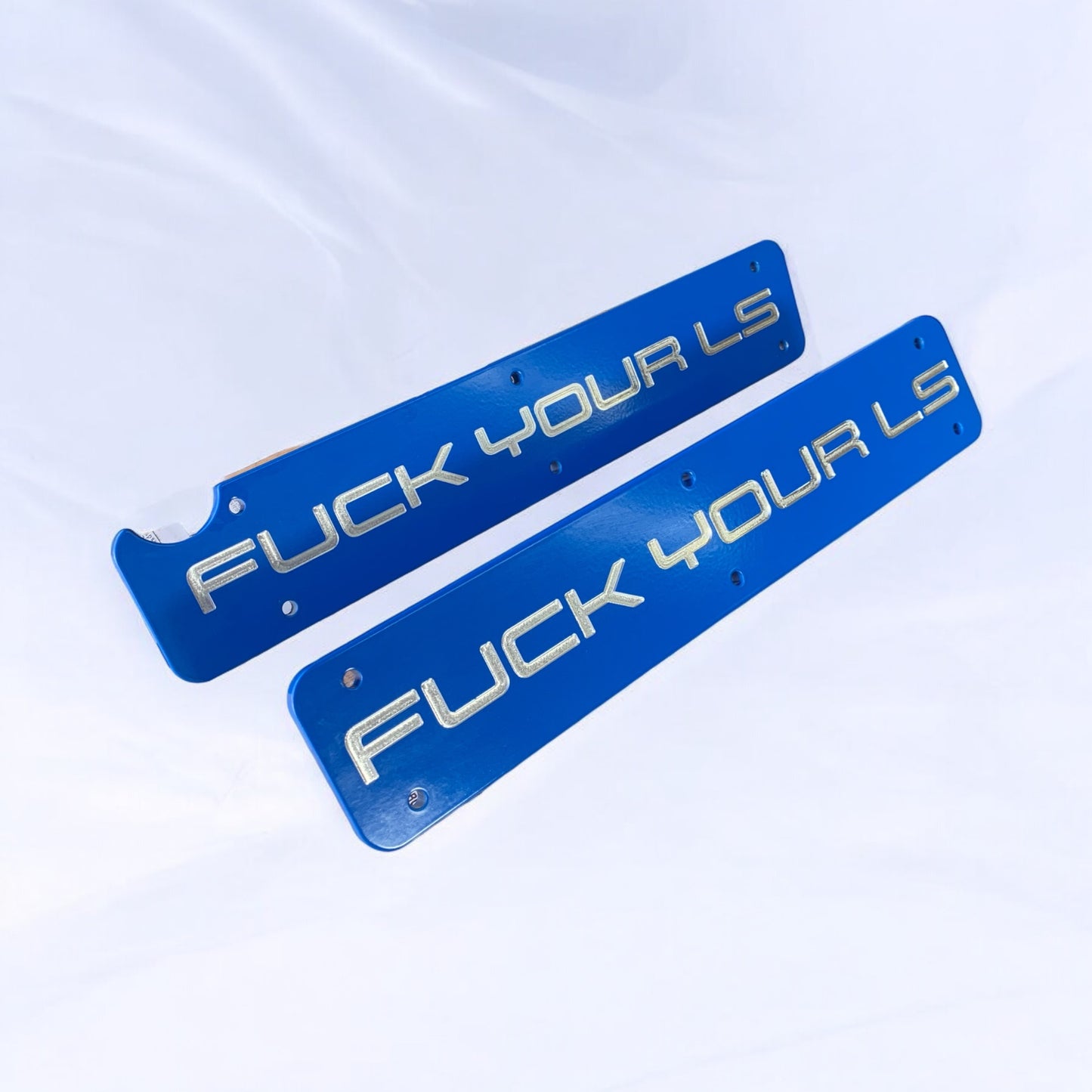 11-16 Coyote Ford Mustang F Your LS Coil Cover Plates Azure Blue