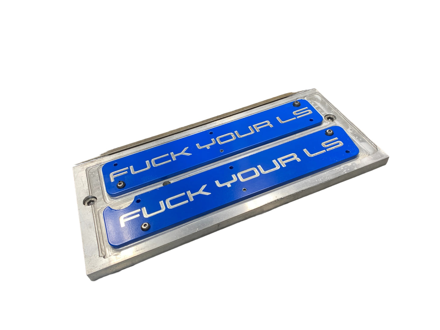 11-16 Coyote Ford Mustang F Your LS Coil Cover Plates Azure Blue