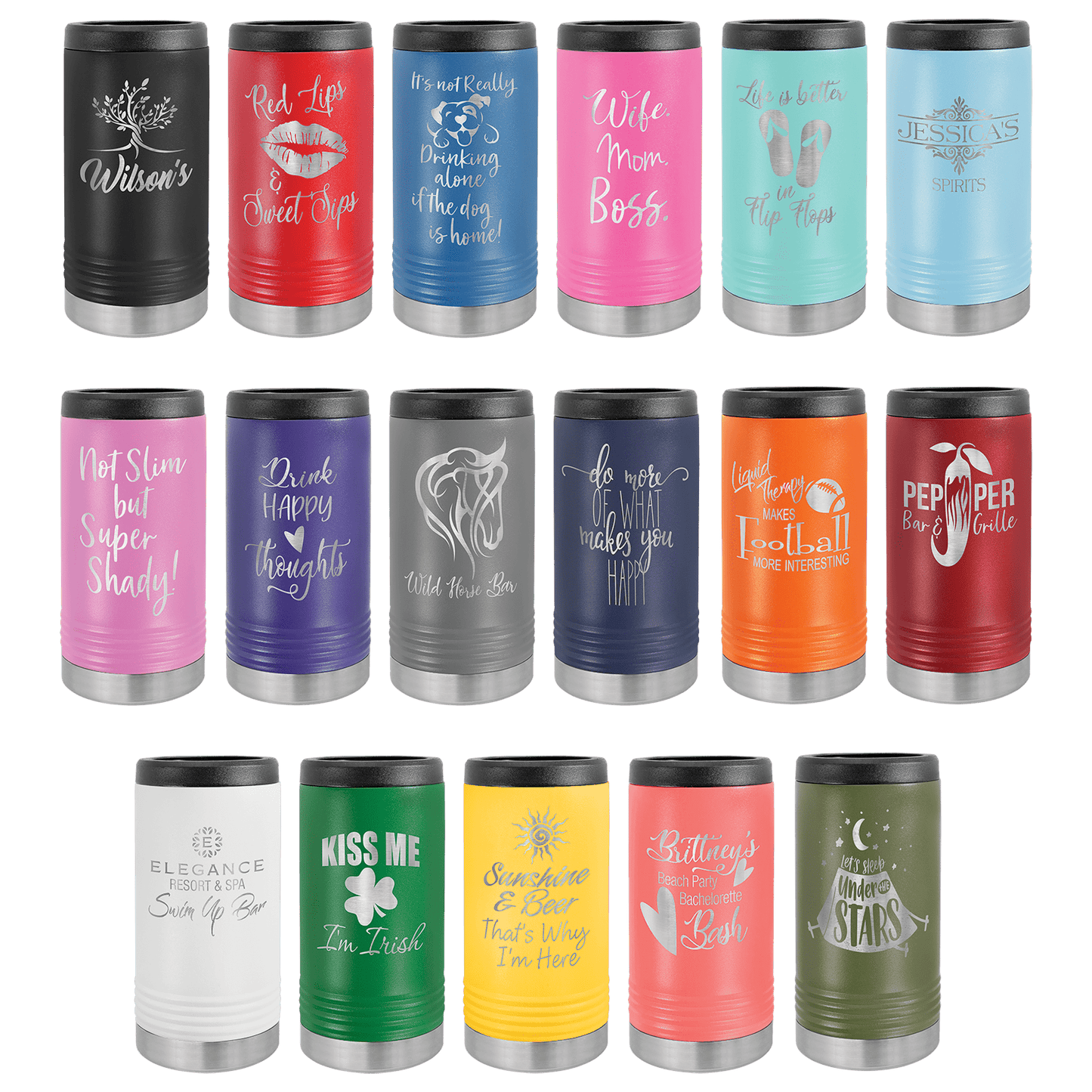 Polar Camel Slim Koozie. Choice of Color! Contact us for personalization options