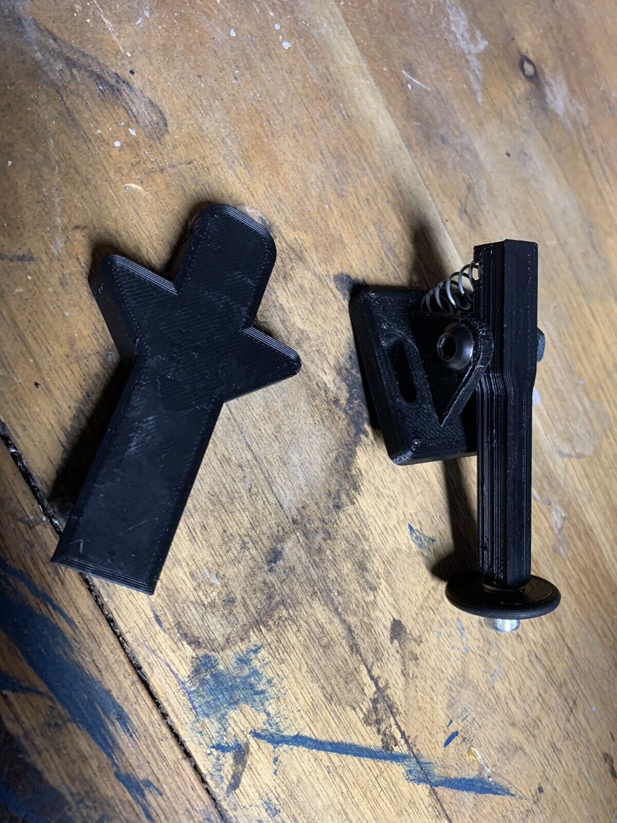 Laser rotary attachment extended arm clamp WITH BACK STOP ATTACHMENT