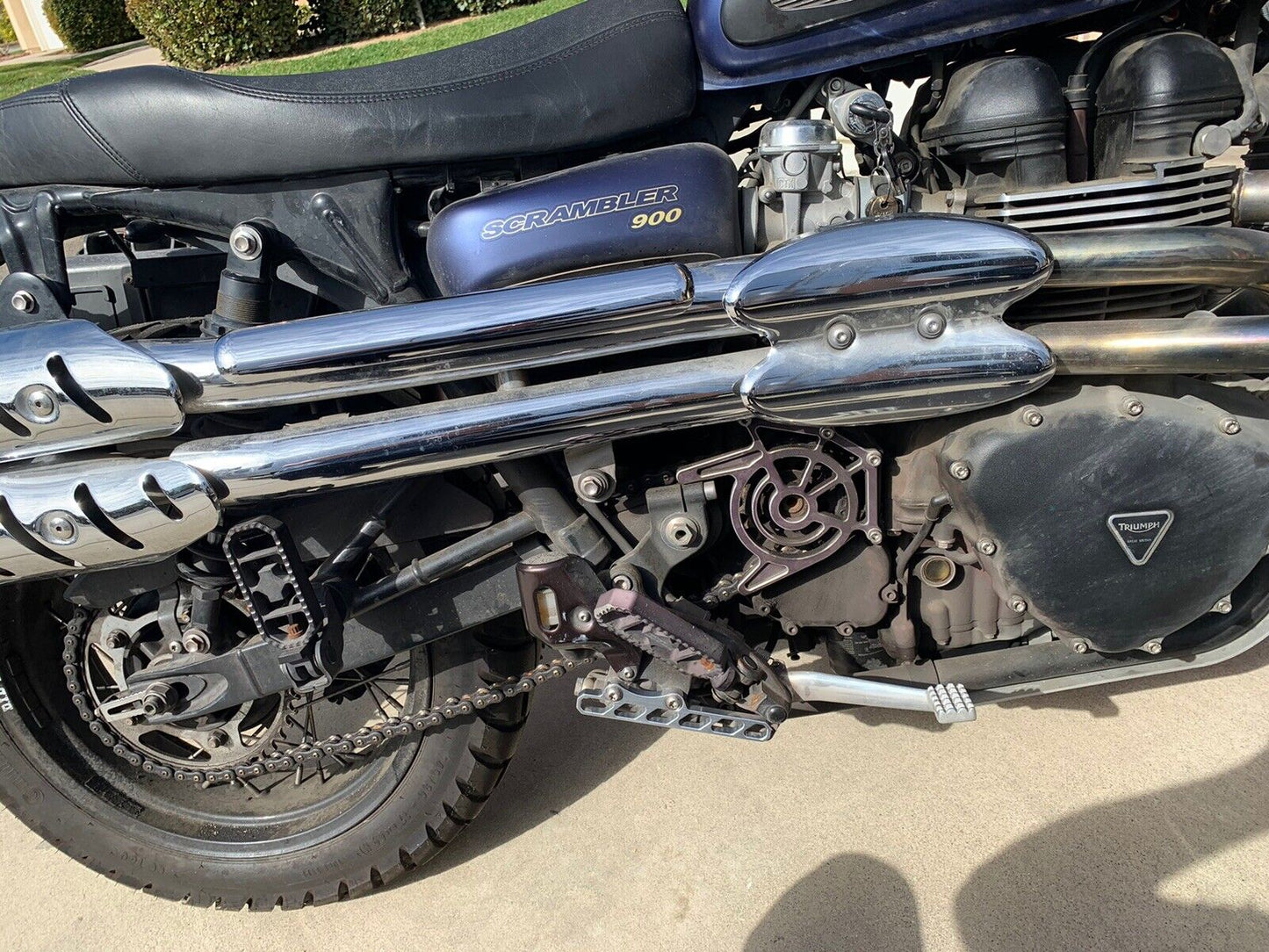 Triumph Speedmaster Bonneville Scrambler Thruxton Shiny Rear Brake Guard