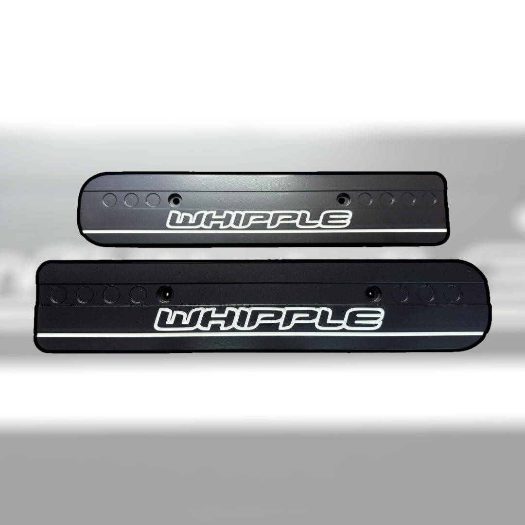 99-04 Ford Mustang Whipple Black with Silver Fill 4.6L Custom Coil Covers