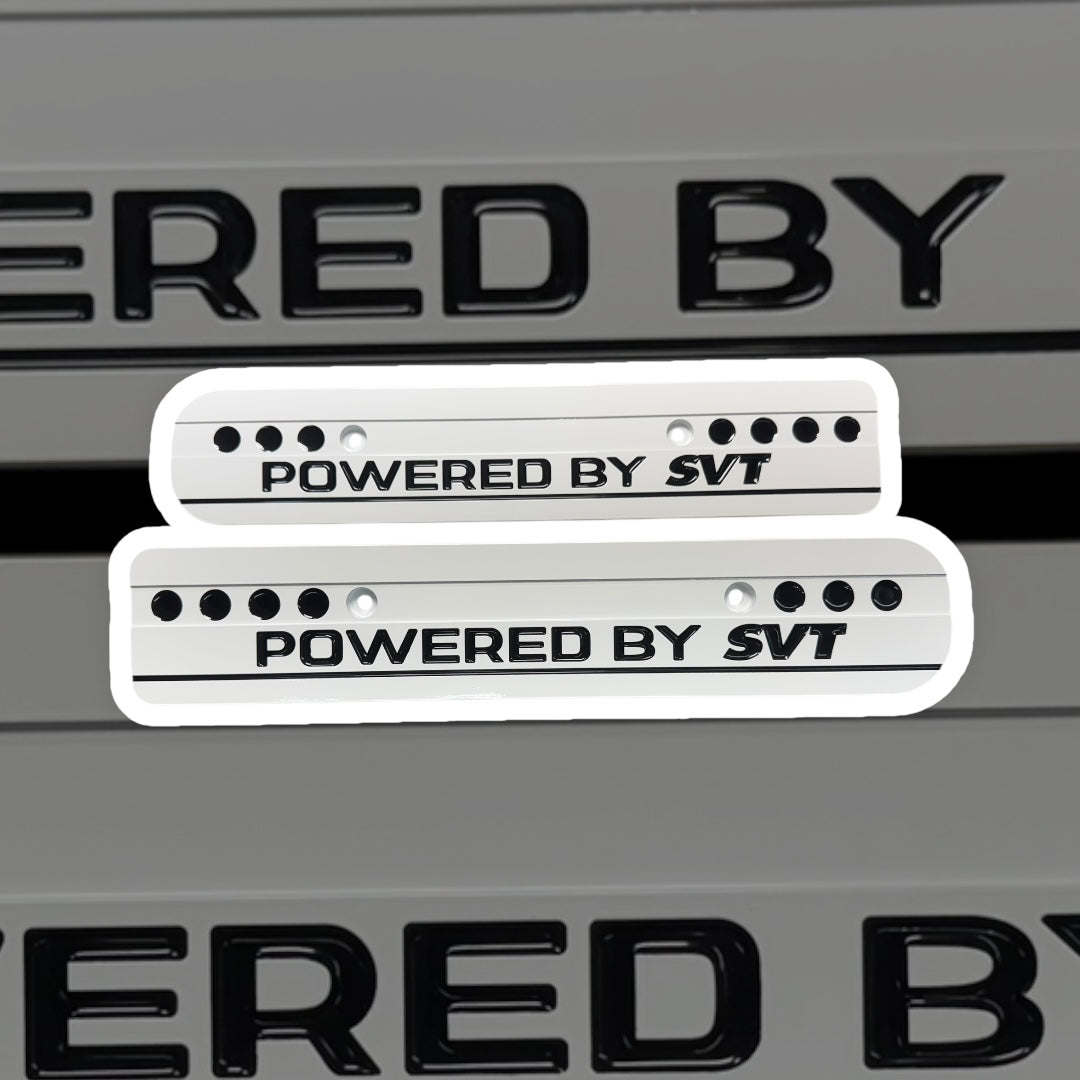 99-04 Ford Mustang Powered by SVT Red with Black fill 4.6L Custom Coil Covers