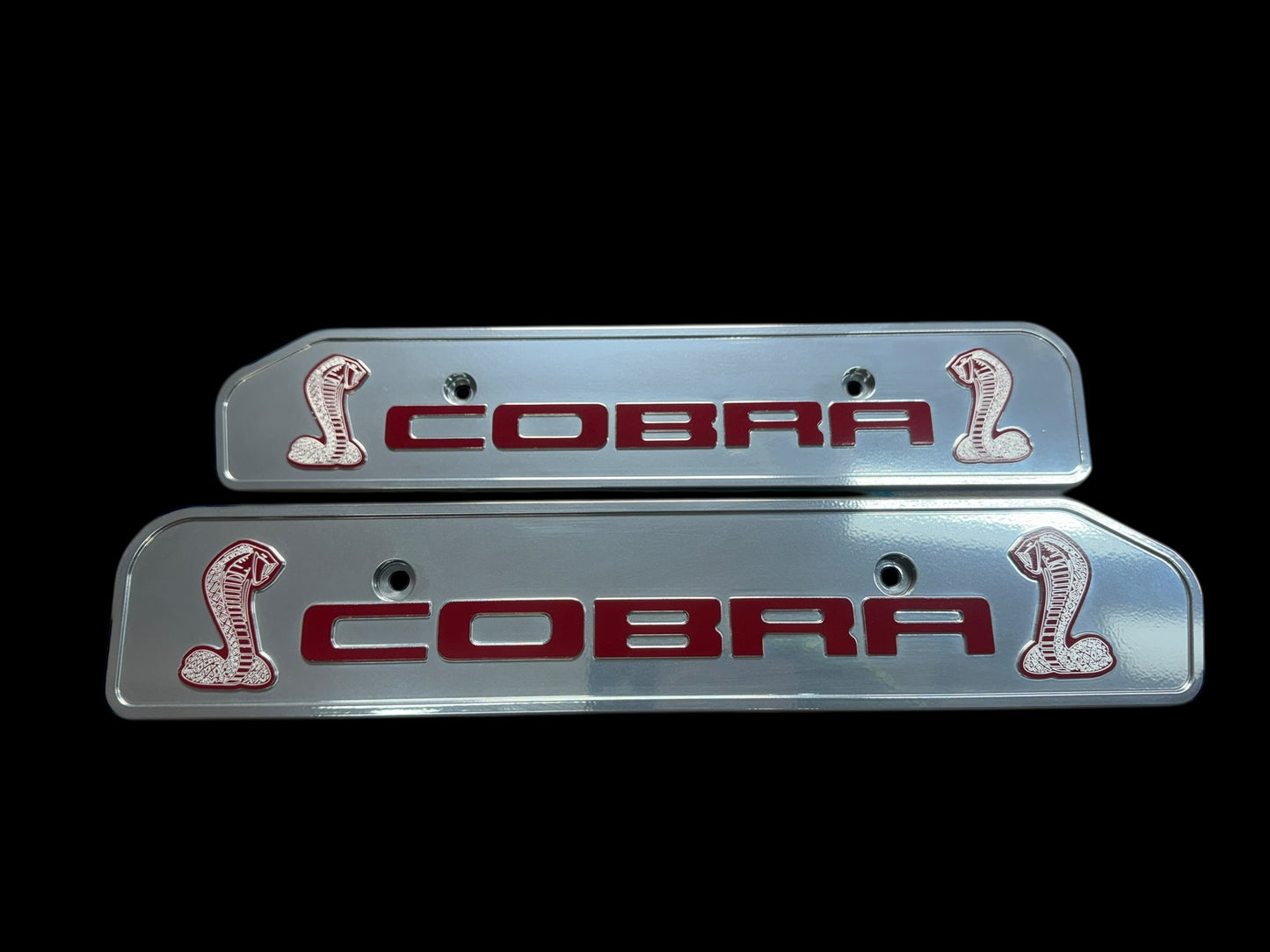 99-04 Ford Mustang Double COBRA  4.6L Custom Coil Covers Valve Cover Semi Blk Matte