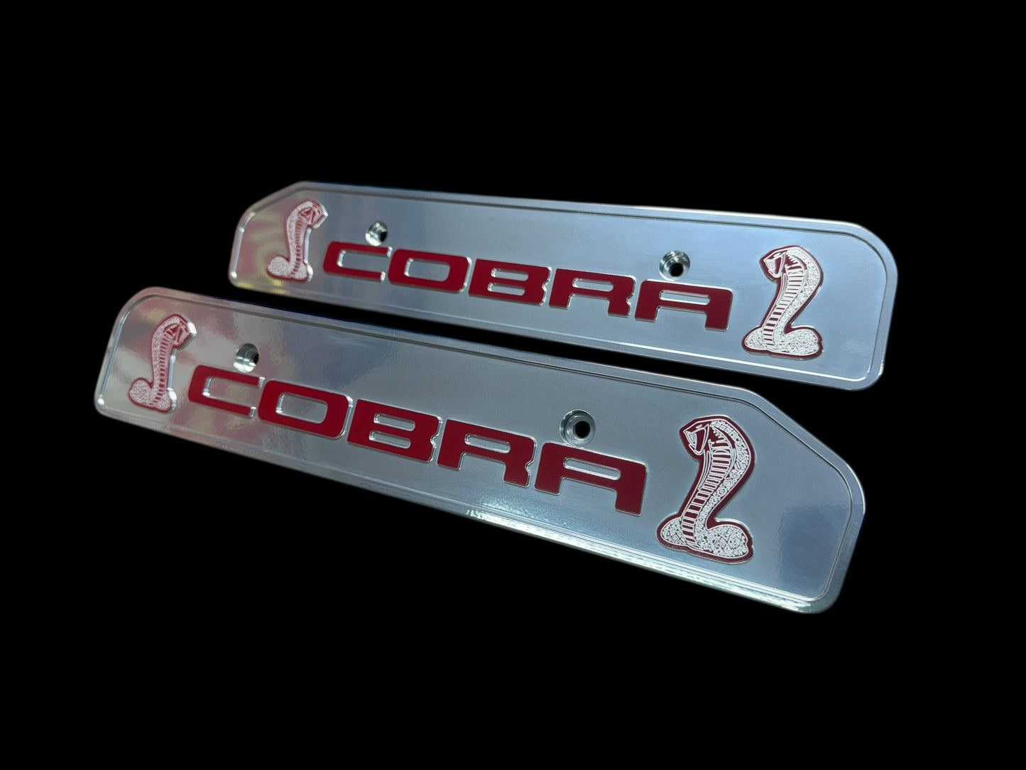 99-04 Ford Mustang Double COBRA  4.6L Custom Coil Covers Valve Cover Semi Blk Matte