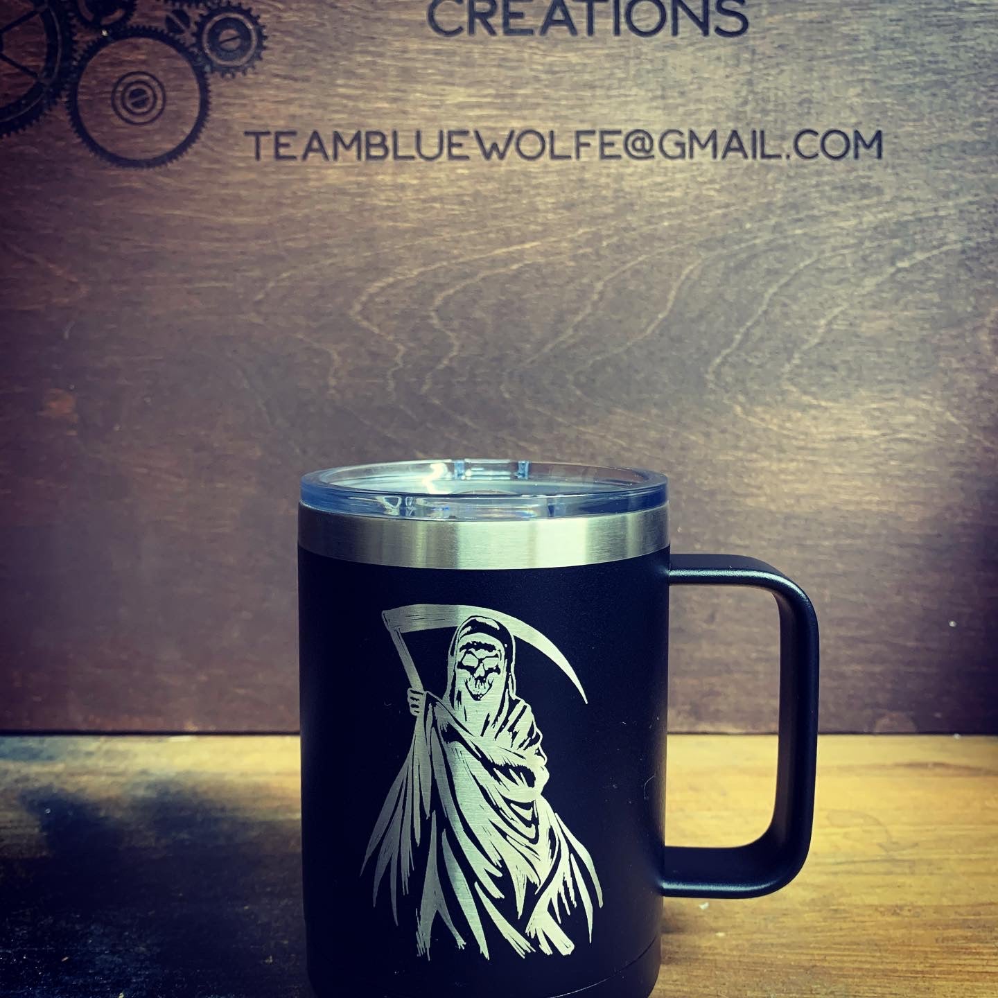 15 oz Polar Camel coffee mug. Choice of Color! Contact us for personalization options