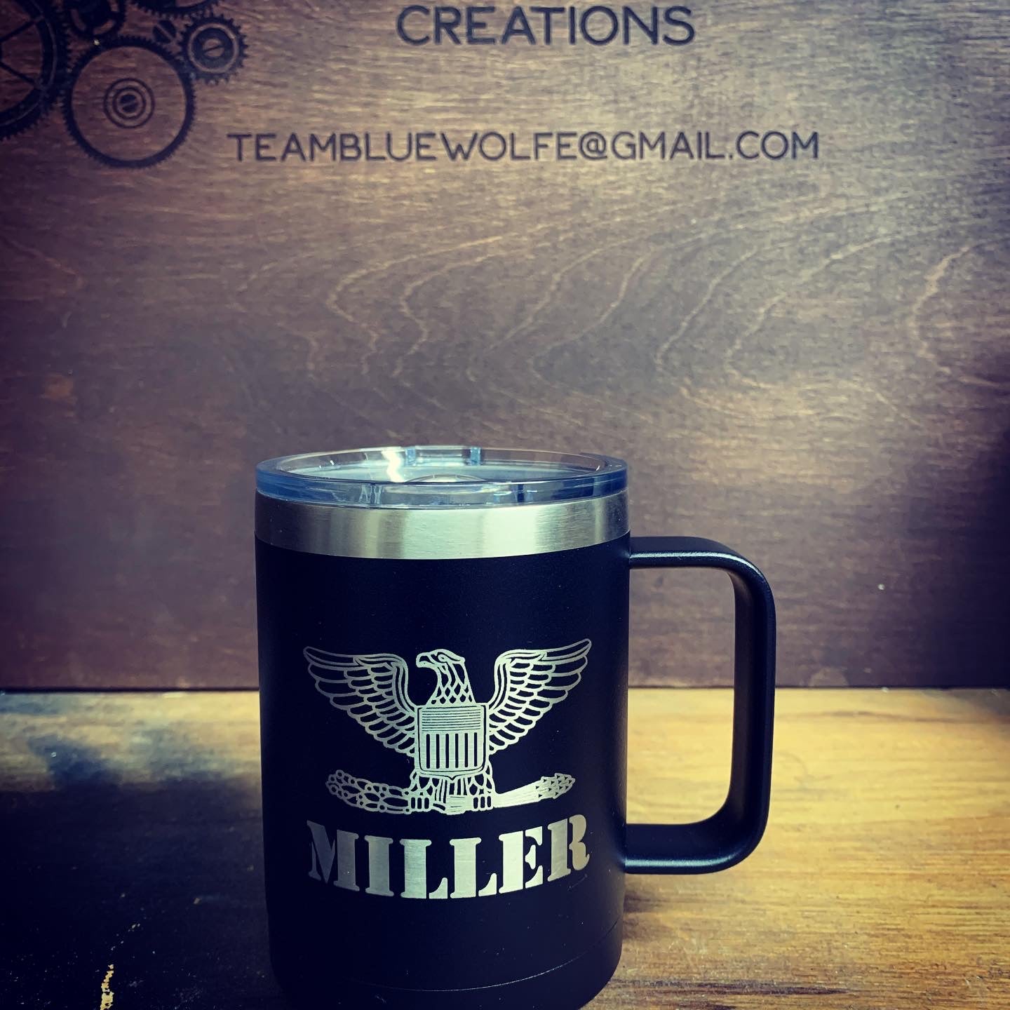 15 oz Polar Camel coffee mug. Choice of Color! Contact us for personalization options