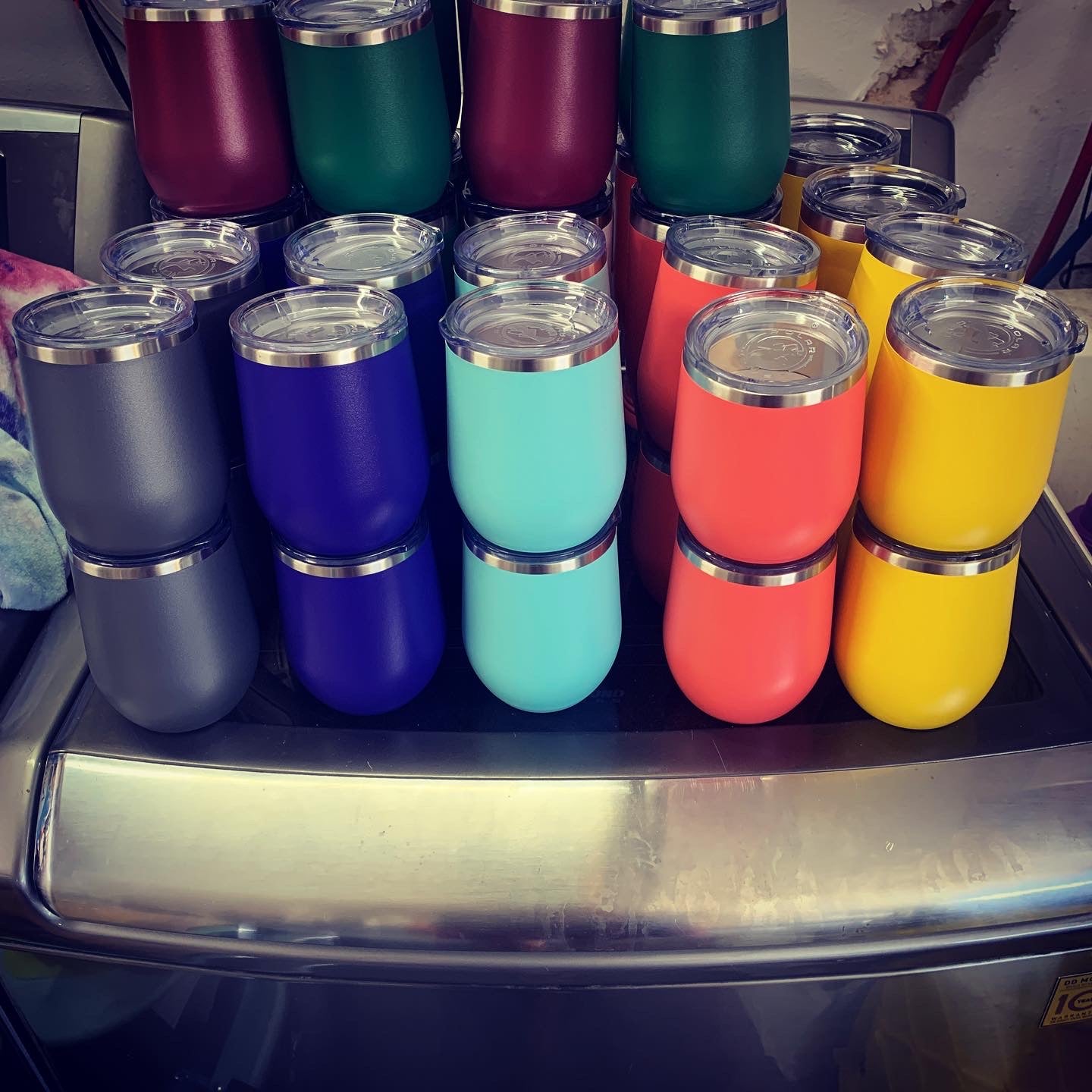 12 oz Polar Camel Wine Tumbler. Choice of Color! Contact us for personalization options