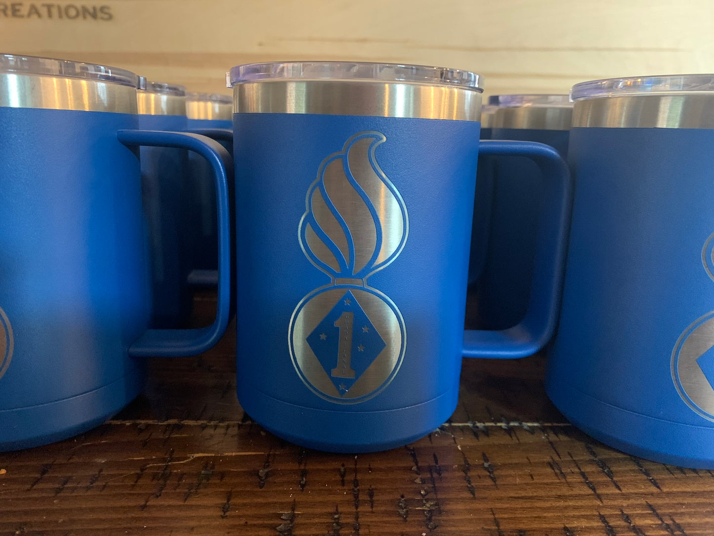 15 oz Polar Camel coffee mug. Choice of Color! Contact us for personalization options