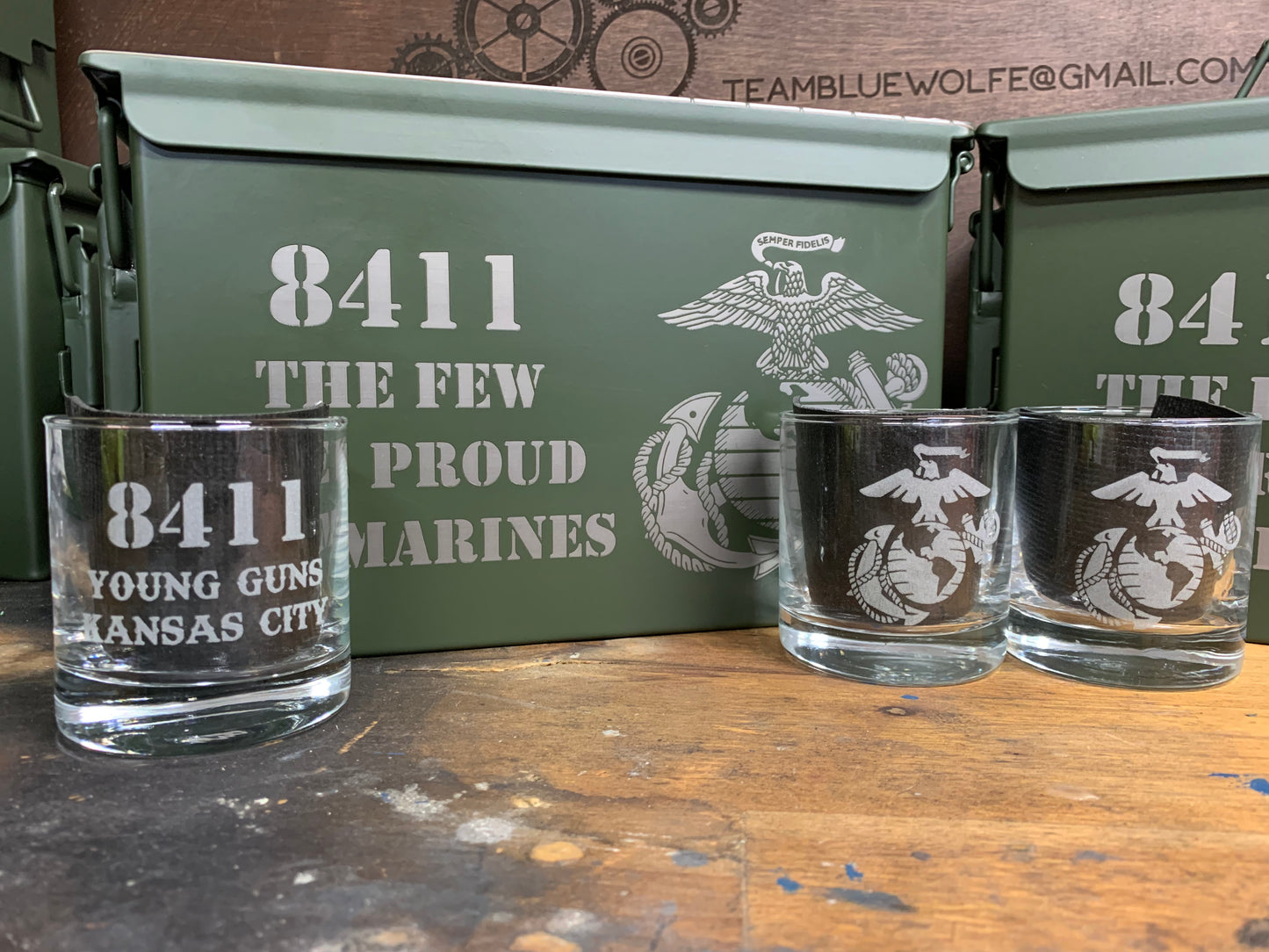 MADE TO ORDER Personalized Engraved Ammo Can, Father's Day Gifts, Made In USA, Genuine Military Surplus 50 cal, Storage Box, Gifts for Groomsmen