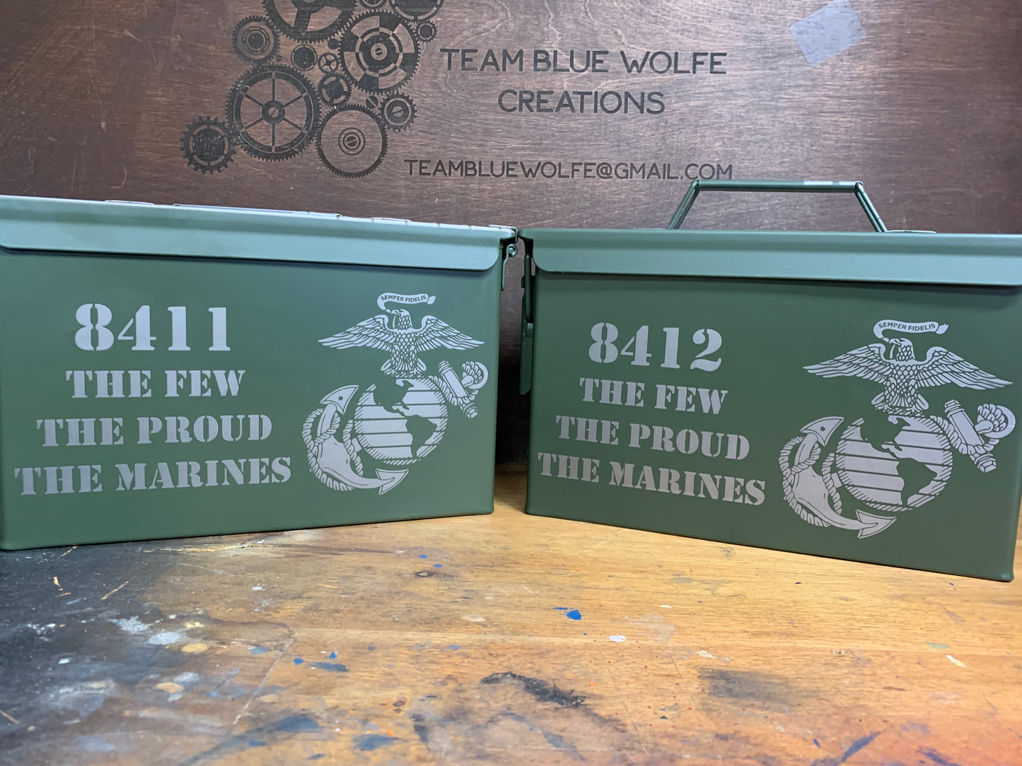 MADE TO ORDER Personalized Engraved Ammo Can, Father's Day Gifts, Made In USA, Genuine Military Surplus 50 cal, Storage Box, Gifts for Groomsmen