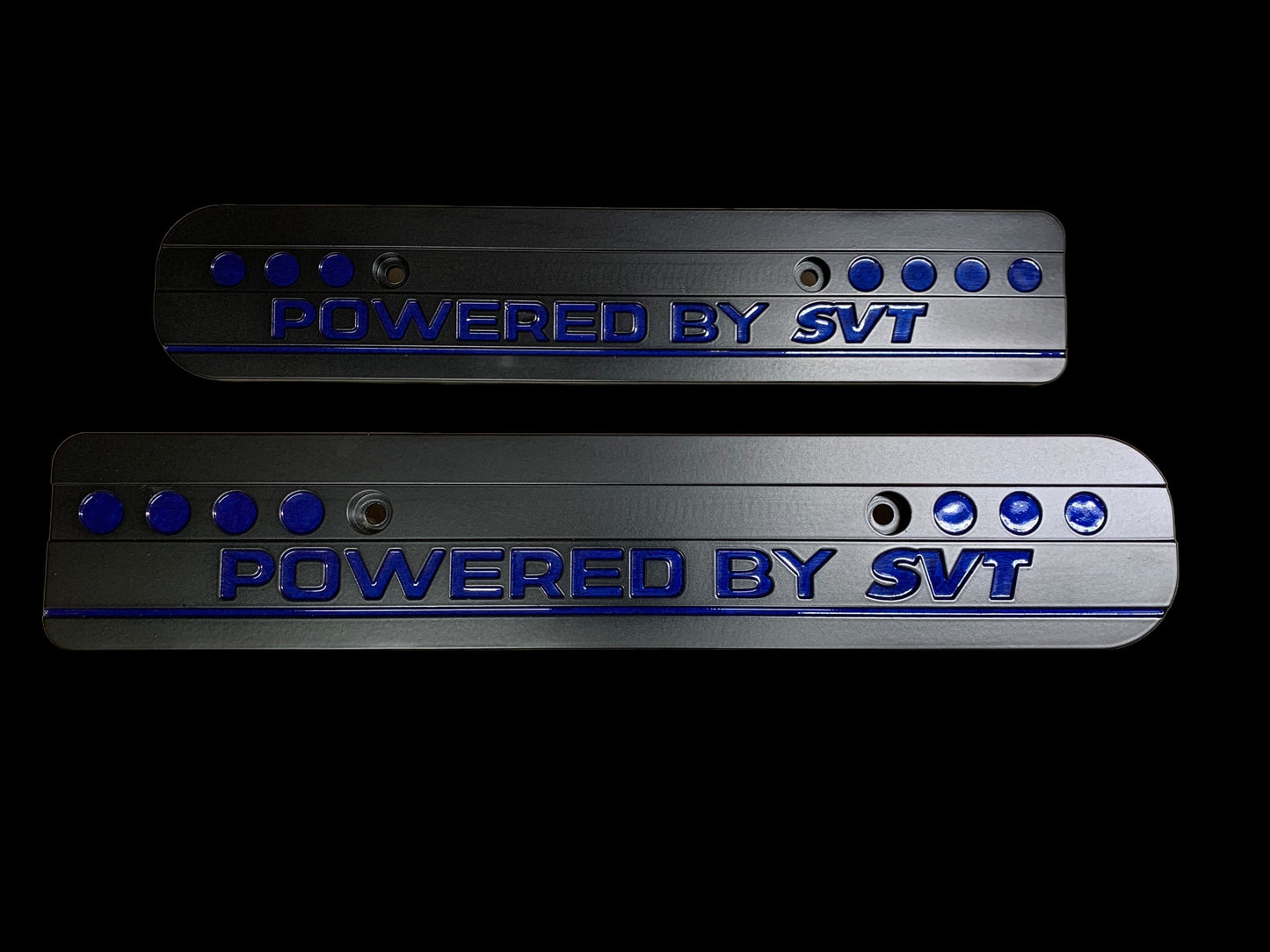 99-04 Ford Mustang Powered by SVT Sonic Blue 4.6L Custom Coil Covers Valve Cover