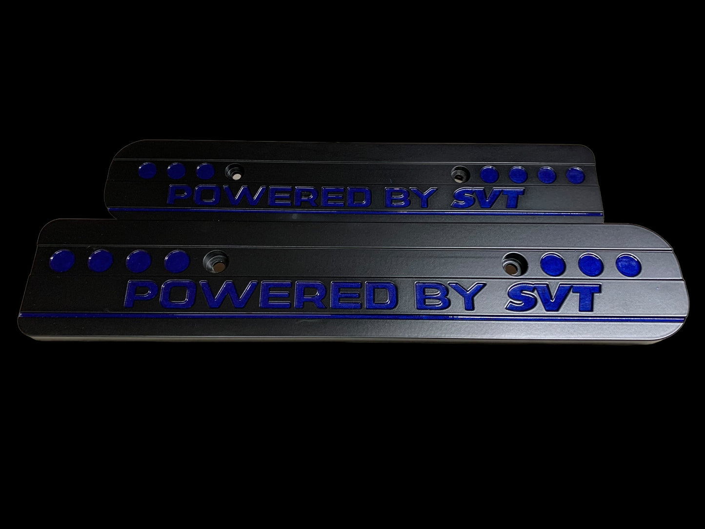 99-04 Ford Mustang Powered by SVT Sonic Blue 4.6L Custom Coil Covers Valve Cover